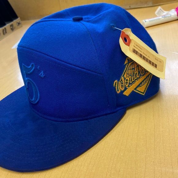 RARE EXCLUSIVE BLUE JAY 38/100 1992 NWT TORONTO BLUE JAYS 5’s WORLD SERIES CAP - Picture 3 of 14